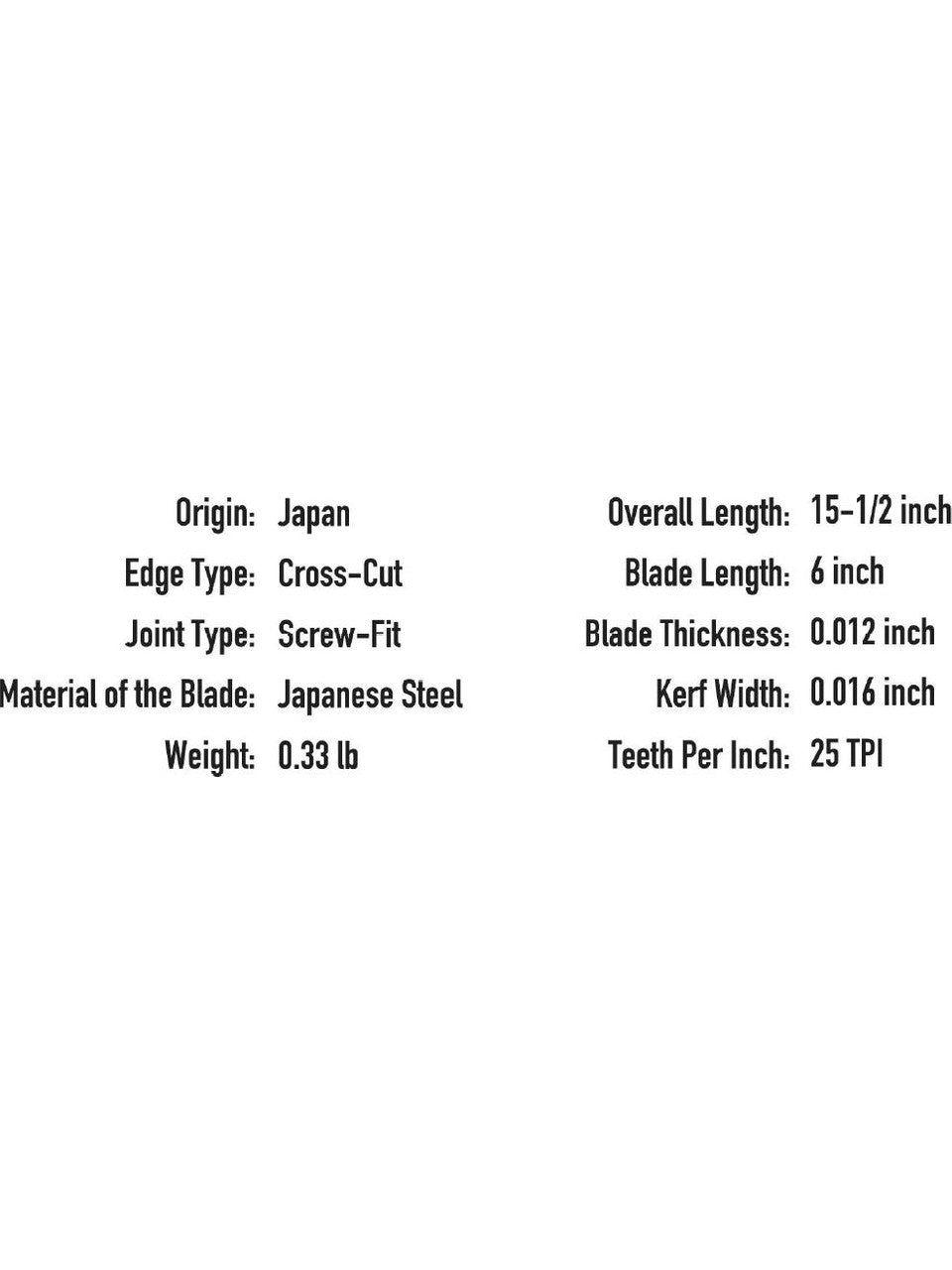 SUIZAN DOZUKİ DOVETAİL JAPON TESTERESİ 15 CM"
