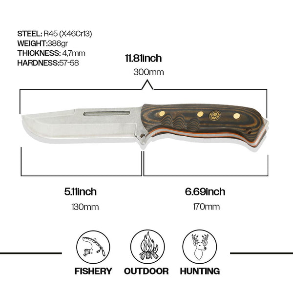 KAM Taktikal Komando Bıçağı 4,7mm Kılıflı TR 209