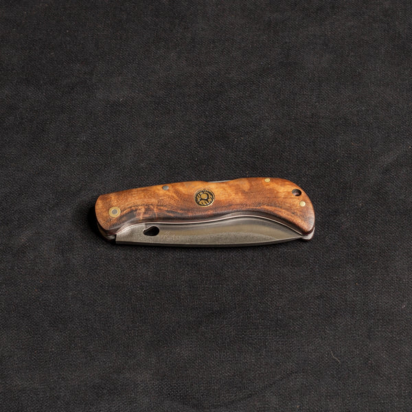 Büyük Boy Sırttan Kilitli Çakı Türk Kök Cevizi TR99 - N690