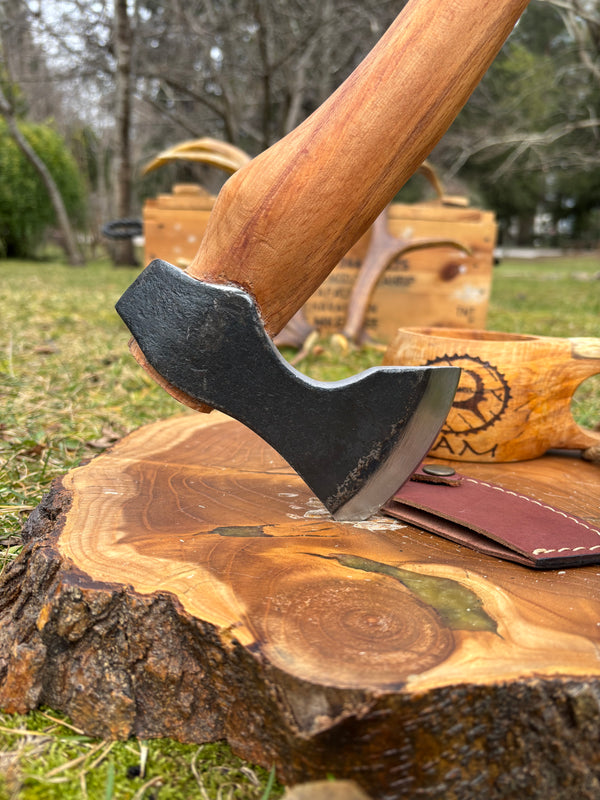 Kam Knife Uzun Saplı Kamp Baltası Dövme Çelik