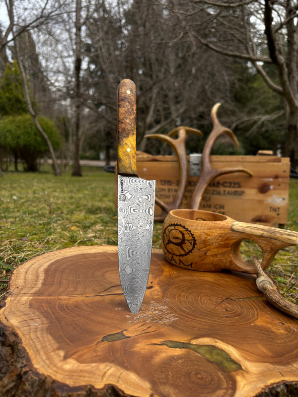 Paslanmaz Damascus Şef Bıçağı