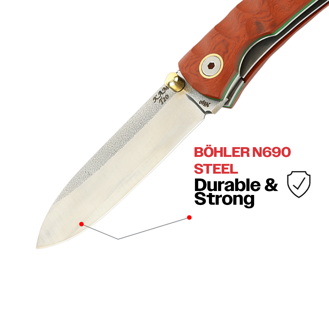 İçten Kilitli Tactical Çakı Kızıl İşlemeli - T20-N690