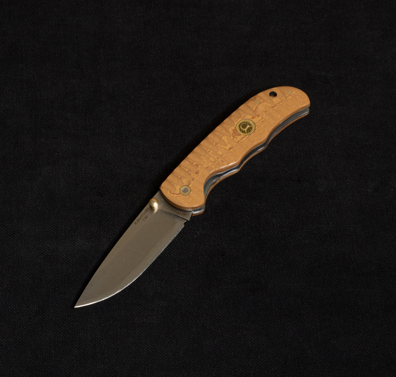 İçten Kilitli Rulmanlı Tactical Çakı Meşe Kompakt Mikarta İşlemeli - T40 - N690