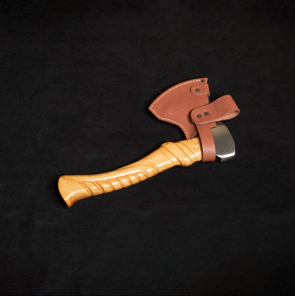 Kam Knife Desenli Kamp Baltası Dövme Çelik