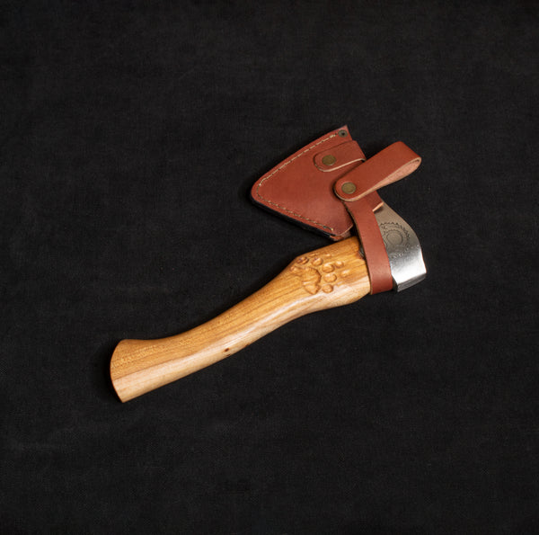 Kam Knife Ayı Pençesi Desenli Kamp Baltası Dövme Çelik