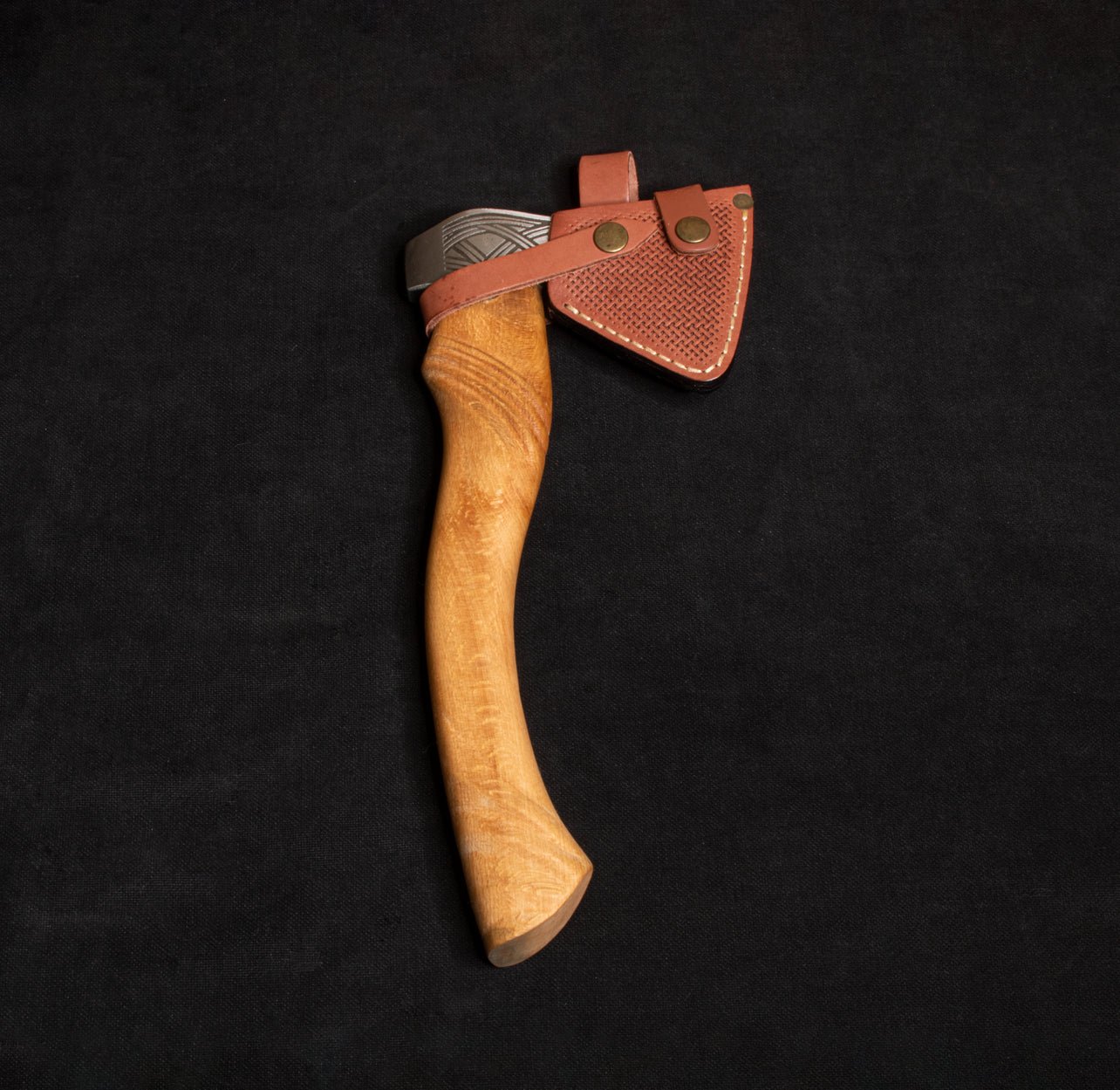 Kam Knife Viking Desenli Kamp Baltası Dövme Çelik