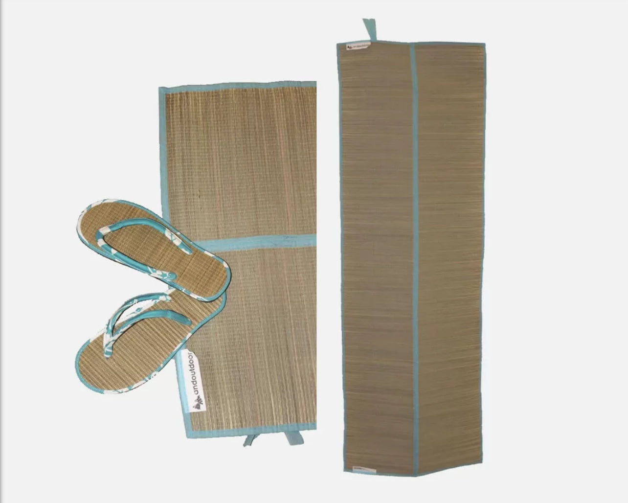 AndOutdoor Plaj Hasırı 60X180 cm Terlikli