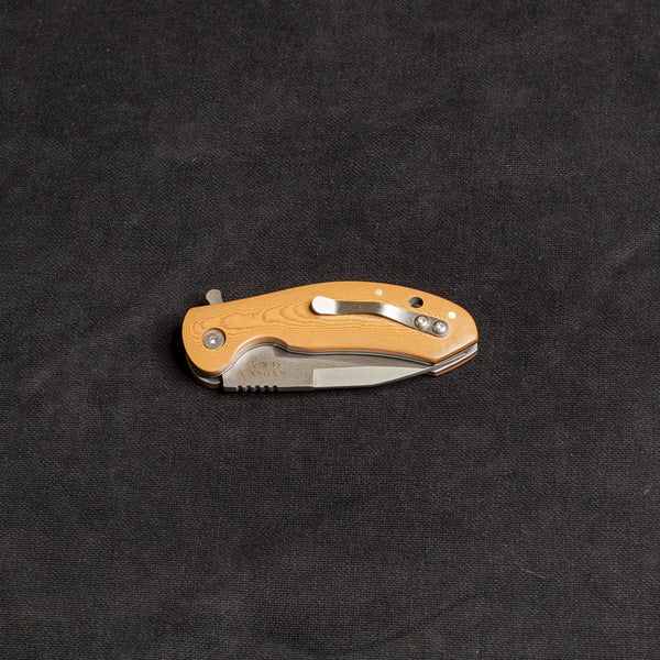 İçten KilitliKlipsli Rulmanlı Tactical Çakı CevizKompakt Mikarta Kabza -S2 - N690