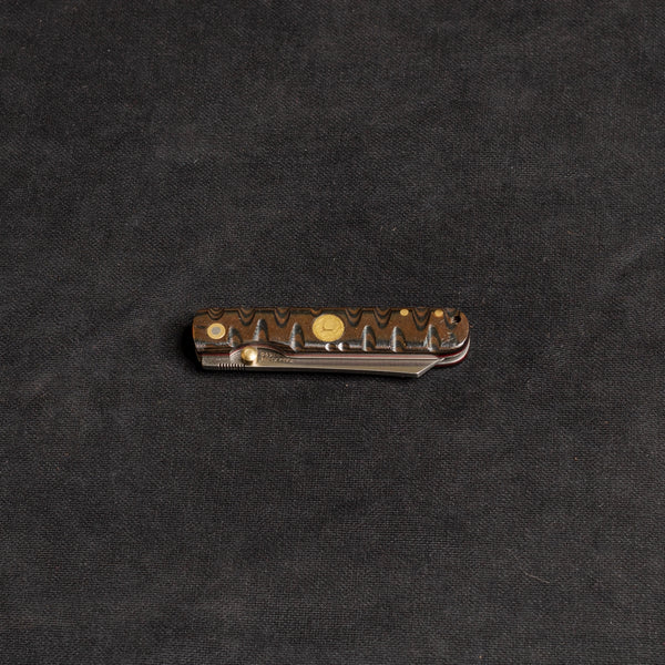 İçten KilitliTactical Katsu Çakı - Siyah/Kahve İşlemeli Kabza -T30 - N 690