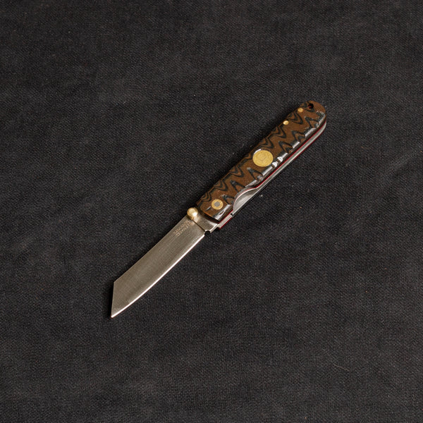 İçten KilitliTactical Katsu Çakı - Siyah/Kahve İşlemeli Kabza -T30 - N 690