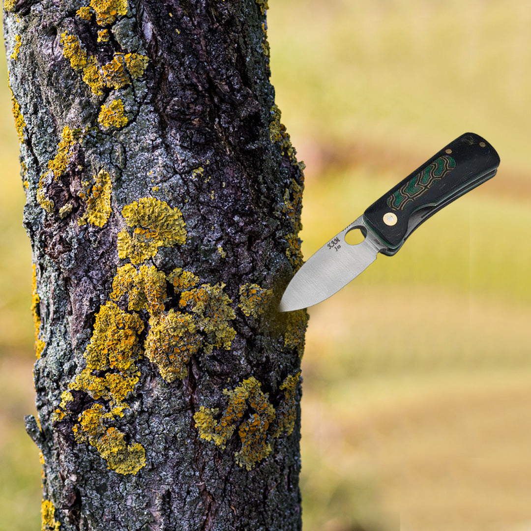 İçten Kilitli Günlük Çakı Siyah/Yeşil - G-Mikarta - J10-4116