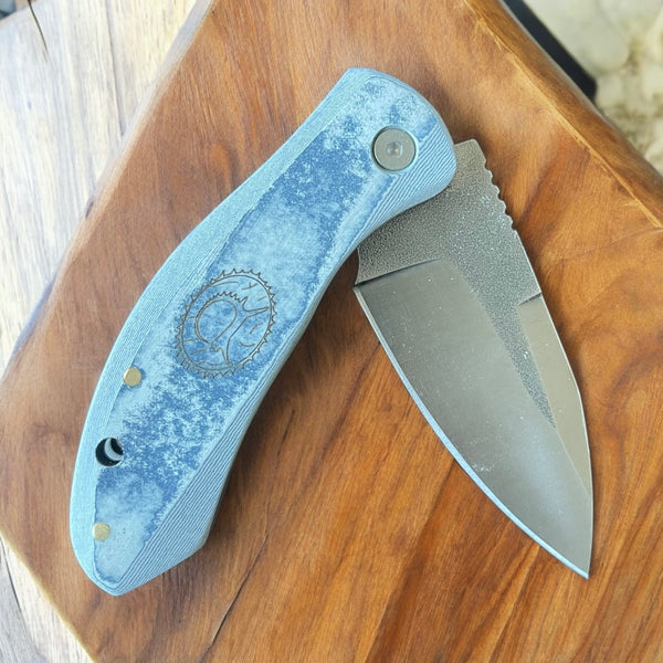 İçten KilitliKlipsli Rulmanlı Tactical Çakı Jean DesenKompakt Mikarta Kabza -S2 - N690