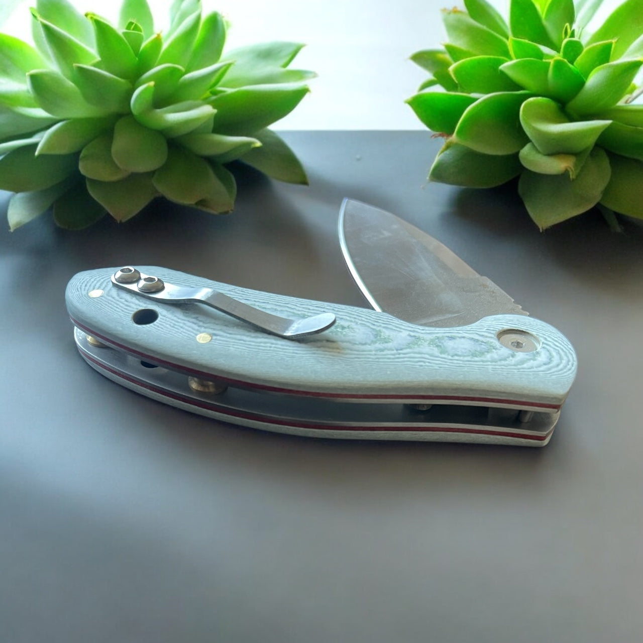 İçten Kilitli Klipsli Rulmanlı Tactical Çakı Su Yeşili Kompakt Mikarta Kabza - S2 - N690