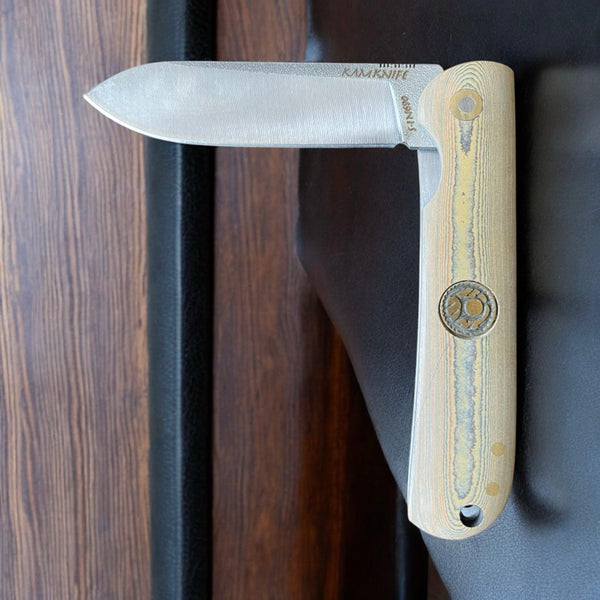 İçten Kilitli Rulmanlı Tactical Çakı Meşe Kompakt Mikarta Kabza -S1 - N690