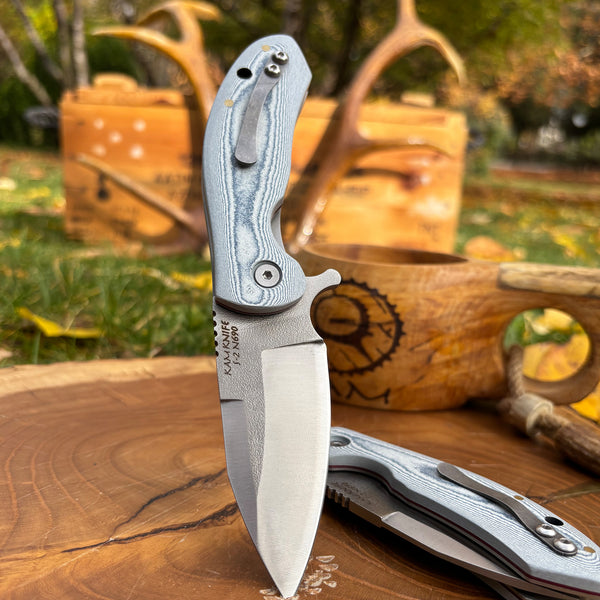 İçten KilitliKlipsli Rulmanlı Tactical Çakı Jean DesenKompakt Mikarta Kabza -S2 - N690