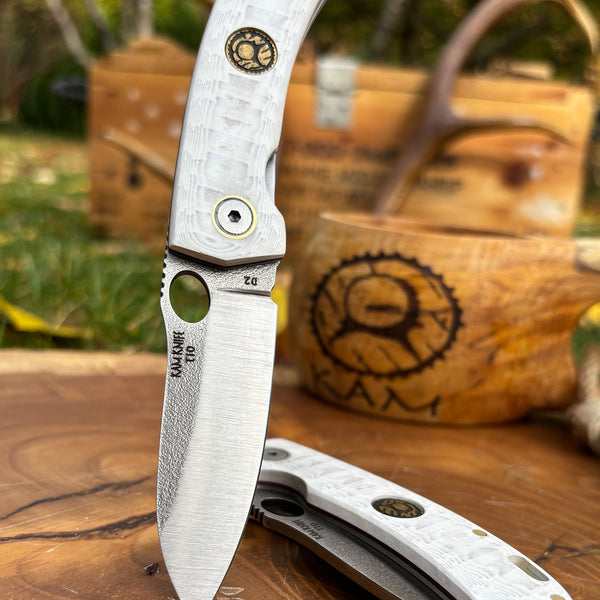 Kırçıllı Beyaz İçten Kilitli D2 ÇakıT10 - D2