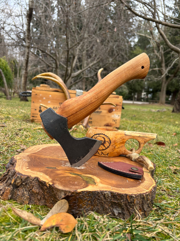 Kam Knife Kısa Saplı Kamp Dövme Çelik