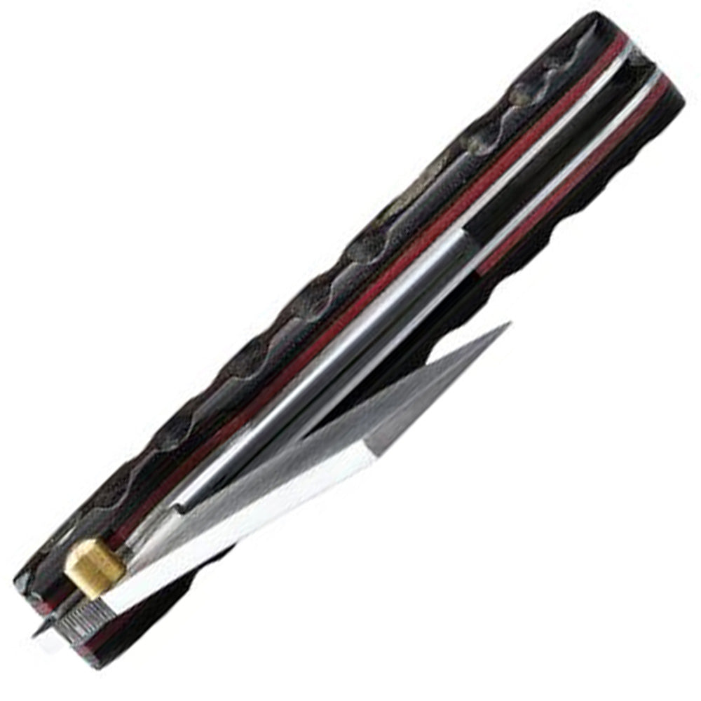 İçten Kilitli Tactical Katsu Çakı - Siyah/Kahve İşlemeli Kabza - T30-D2