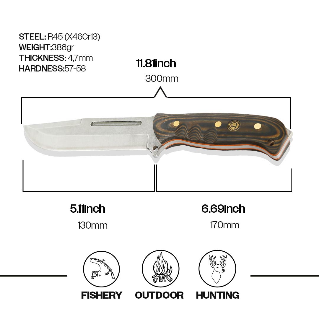 KAM Taktikal Komando Bıçağı 4,7mm Kılıflı TR 209