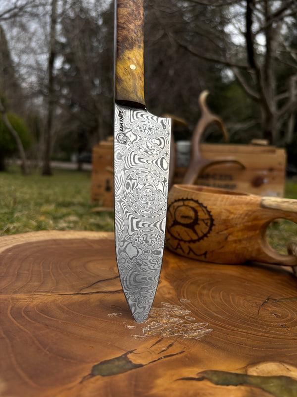 Paslanmaz Damascus Şef Bıçağı