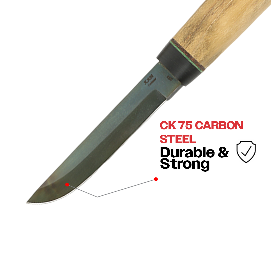 Puukko Av, Balıkçılık ve Kamp Bıçağı Akasya - P10-KARBON