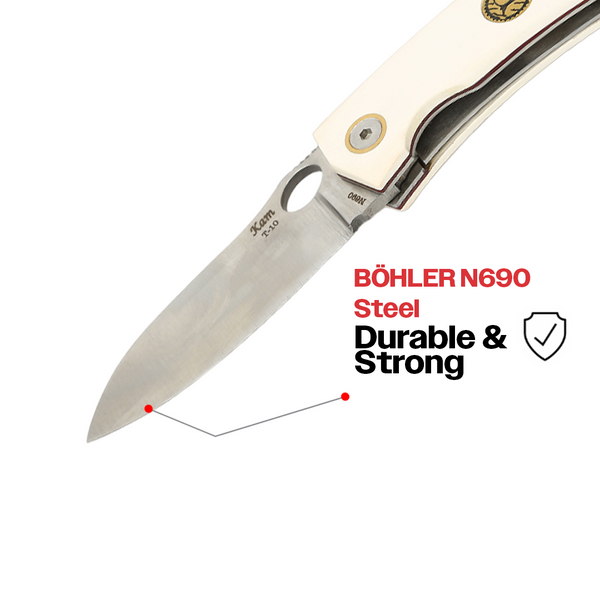 İçten Kilitli Tactical Çakı Beyaz - T10-N690