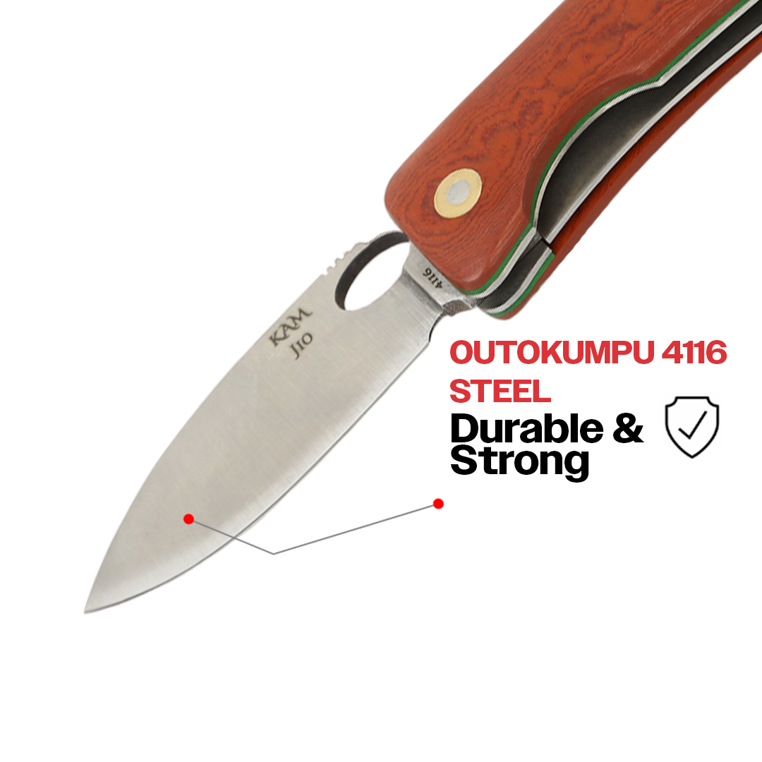 İçten Kilitli Günlük Çakı Kızıl - J10-4116