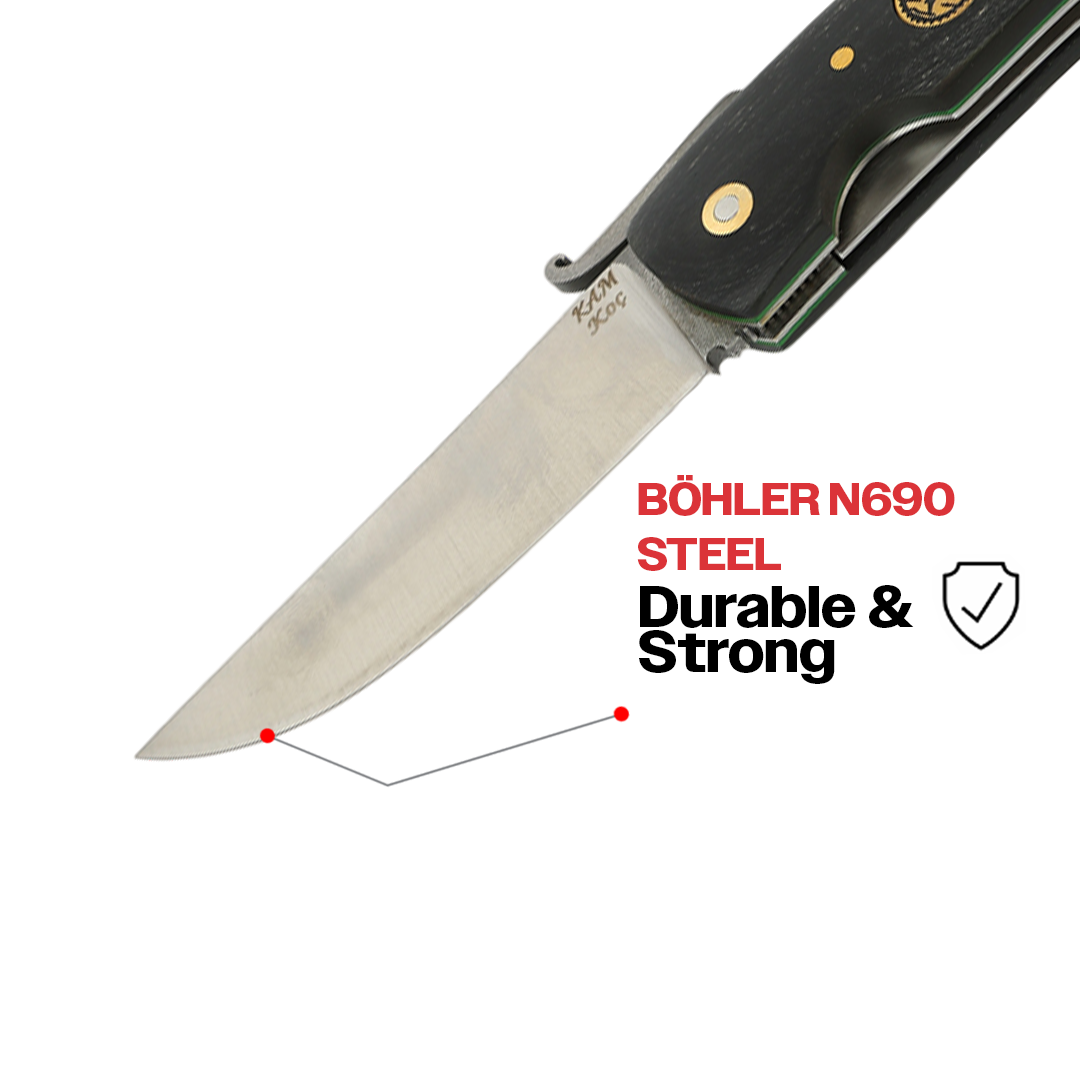 İçten Kilitli Çakı G-Mikarta/Siyah - KOÇ-N690