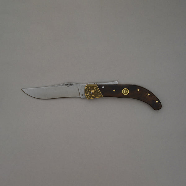 Altay Gravürlü Model | D2 Çelik | Kök Ceviz