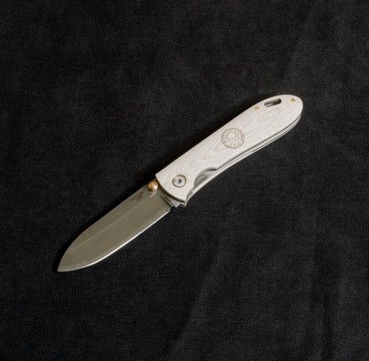 İçten Kilitli Rulmanlı Tactical Çakı  Kırçıllı Beyaz - T20 - N690