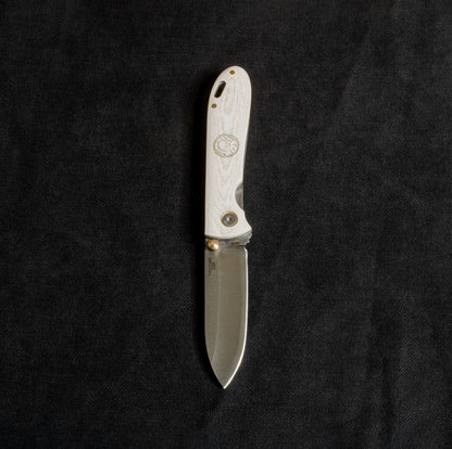 İçten Kilitli Rulmanlı Tactical Çakı  Kırçıllı Beyaz - T20 - N690