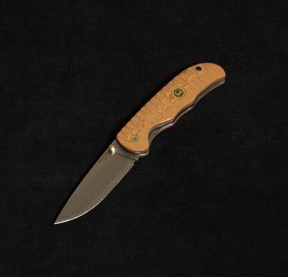 İçten Kilitli Rulmanlı Tactical Çakı Meşe Kompakt Mikarta İşlemeli   - T40 - N690