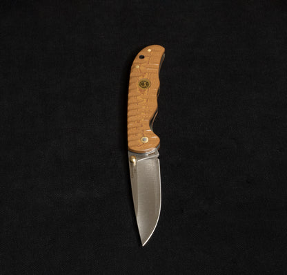 İçten Kilitli Rulmanlı Tactical Çakı Meşe Kompakt Mikarta İşlemeli   - T40 - N690