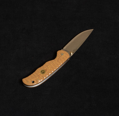 İçten Kilitli Rulmanlı Tactical Çakı Meşe Kompakt Mikarta İşlemeli   - T40 - N690