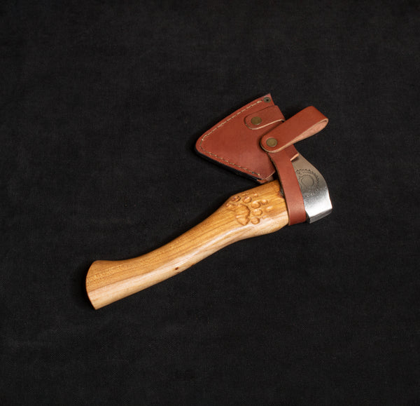 Kam Knife Ayı Pençesi Desenli Kamp Baltası Dövme Çelik