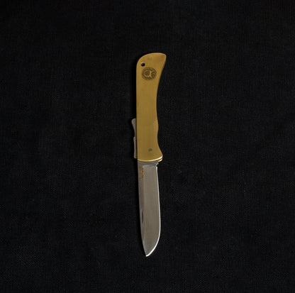 Sırttan Kilitli  Pirinç Çakı - ‎PR77 - 4116