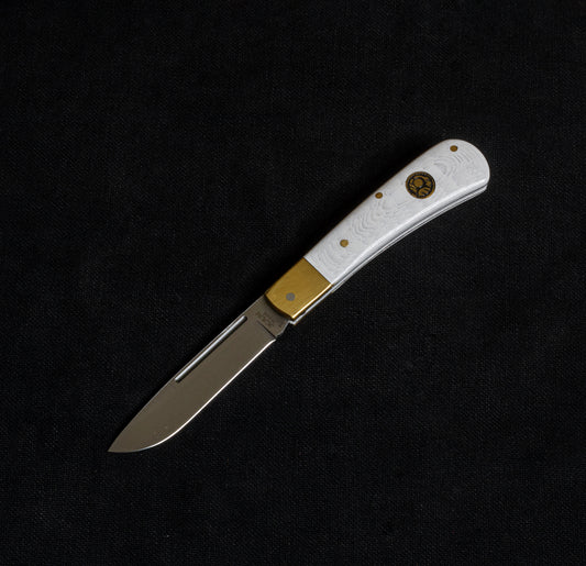 Pocket Pocket Knife with Spring White - Classic 4116