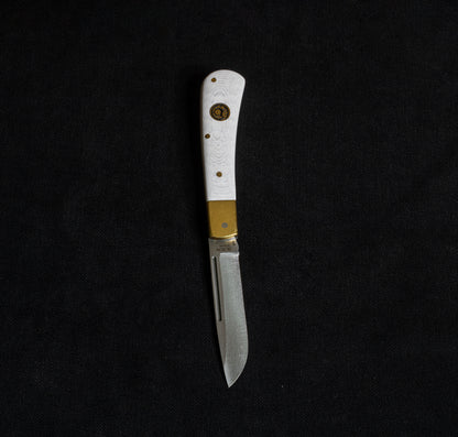 Yaylı Cep Çakısı Beyaz - Klasik -4116