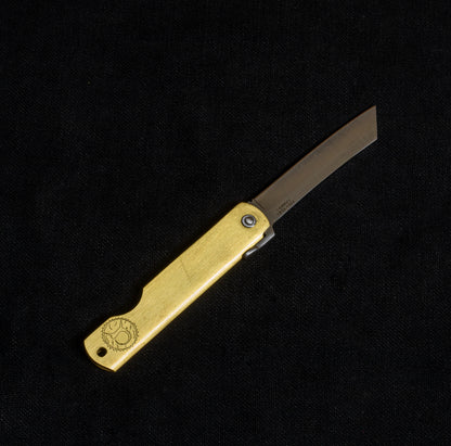 Higo Brass Pocket Knife