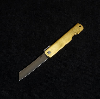 Higo Brass Pocket Knife