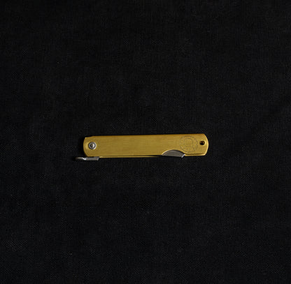 Higo Brass Pocket Knife