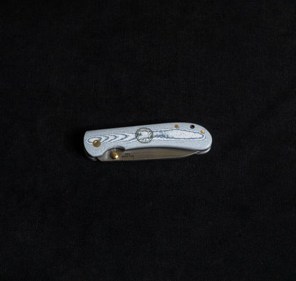 İçten Kilitli Rulmanlı Tactical Çakı Jean (Kot) Desenli  - T20 - N690