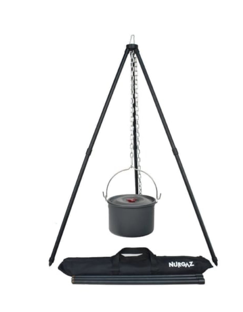 Nurgaz Alüminyum Teleskobik Üç Ayak Izgara