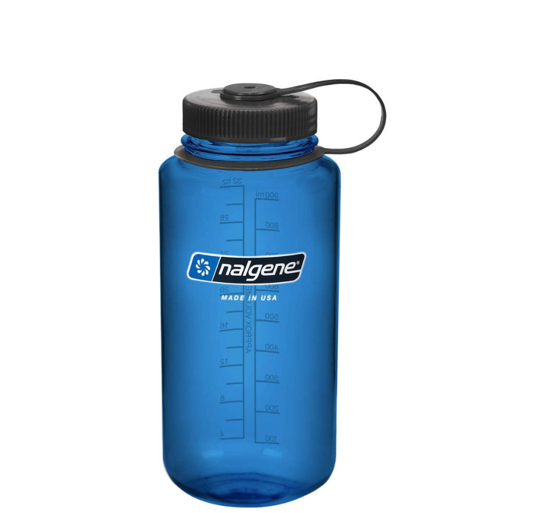 Nalgene Black Cap 1 litre Matara - Blue