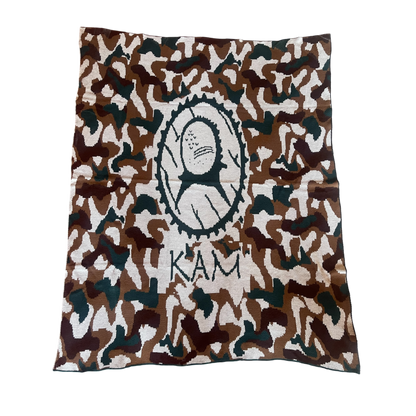 Kam Logo İşlemeli %100 akrilik kamp battaniyesi
