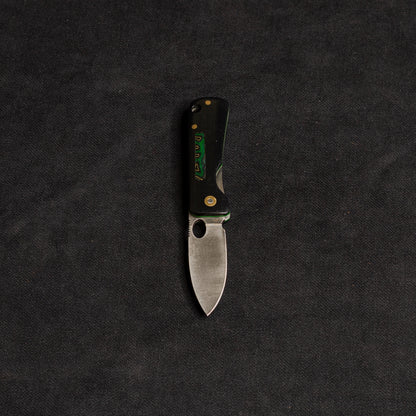 Inside Lock Daily Pocket Knife Black/Green - G-Mikarta - J10