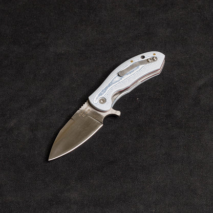 İçten Kilitli  Klipsli Rulmanlı Tactical Çakı Jean Desen  Kompakt Mikarta Kabza -  S2 - N690