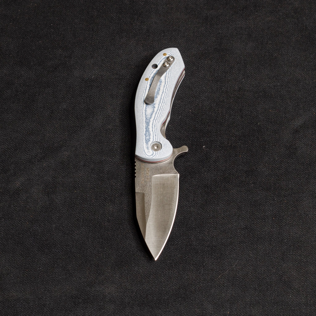 İçten Kilitli  Klipsli Rulmanlı Tactical Çakı Jean Desen  Kompakt Mikarta Kabza -  S2 - N690