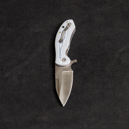 İçten Kilitli  Klipsli Rulmanlı Tactical Çakı Jean Desen  Kompakt Mikarta Kabza -  S2 - N690