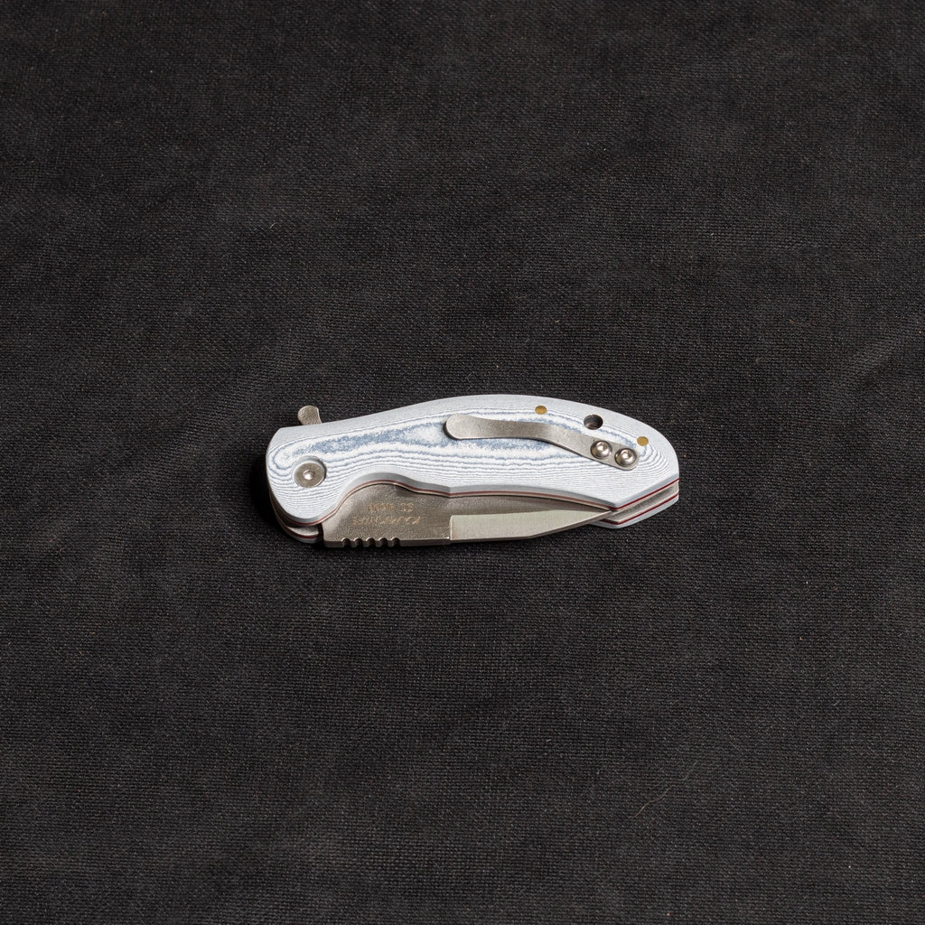 İçten Kilitli  Klipsli Rulmanlı Tactical Çakı Jean Desen  Kompakt Mikarta Kabza -  S2 - N690